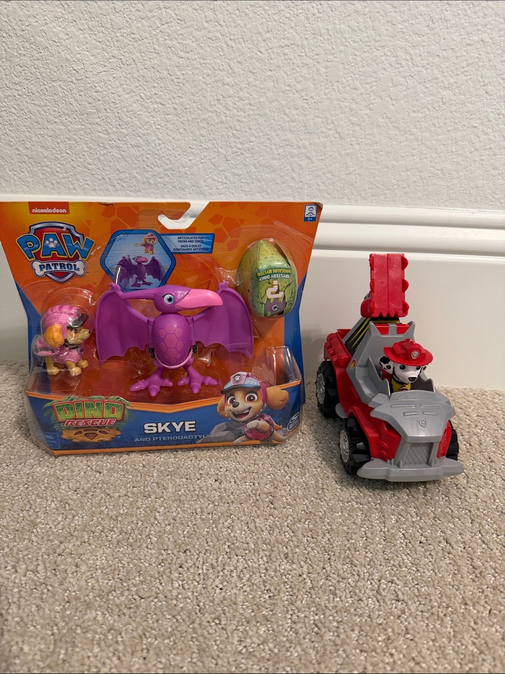 Paw Patrol Dino Rescue Skye Pterodactyl, Marshall